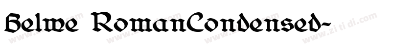 Belwe RomanCondensed字体转换